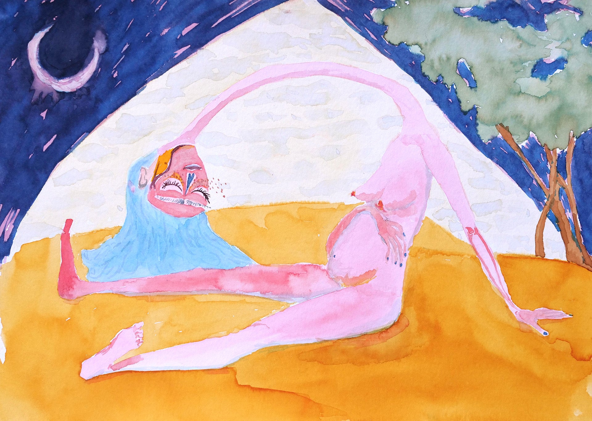 Autocontempación bajo la luna